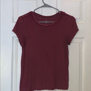 Ribbed American eagle short sleeve
